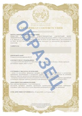 Образец Сертификат СТО 01.064.00220722.2-2020 Новодвинск Сертификат СТО 01.064.00220722.2-2020 